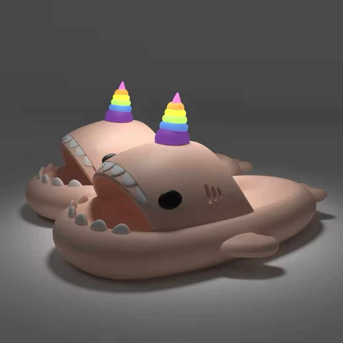 Shark Dark Blowing Cute Slippers