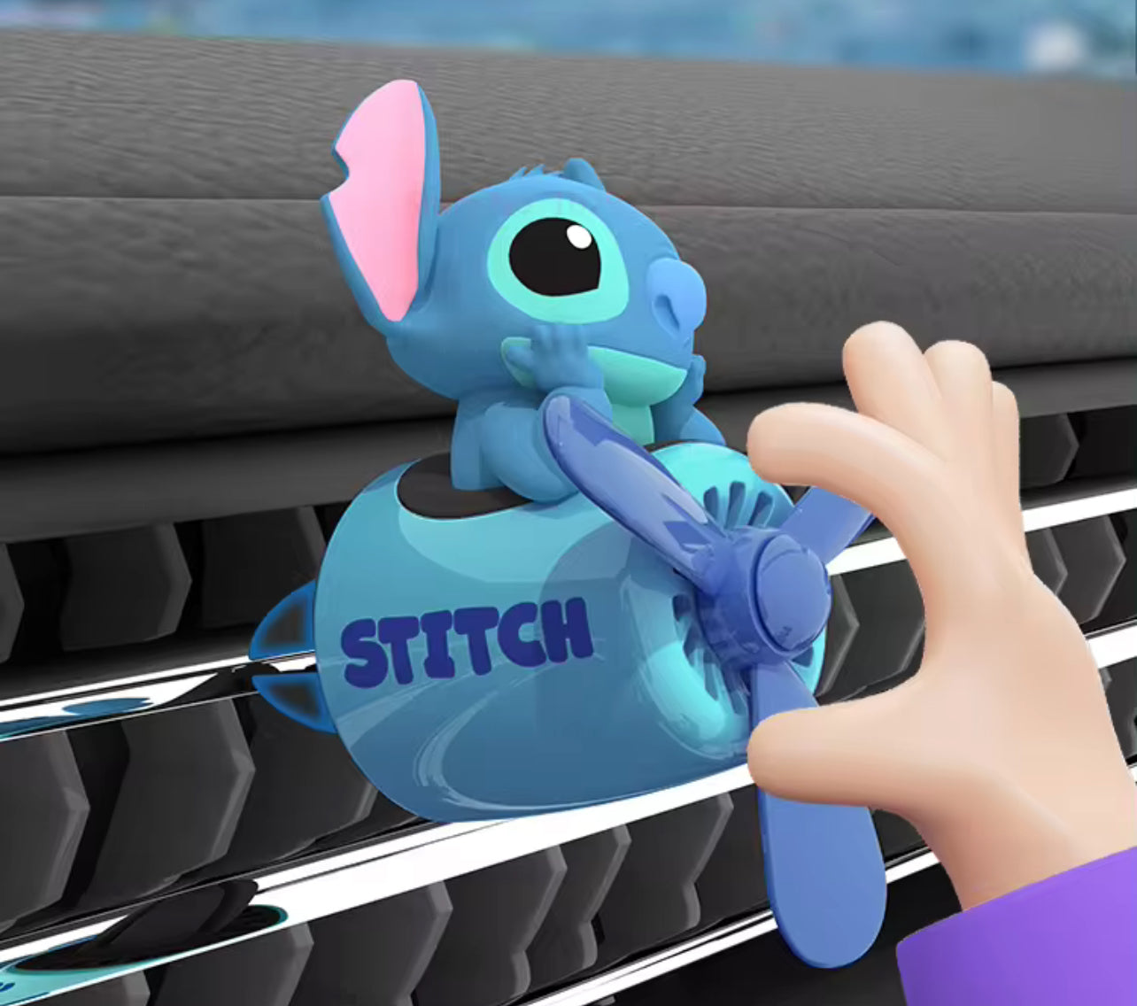 Disney Characters Car Fan With Perfume Tablets