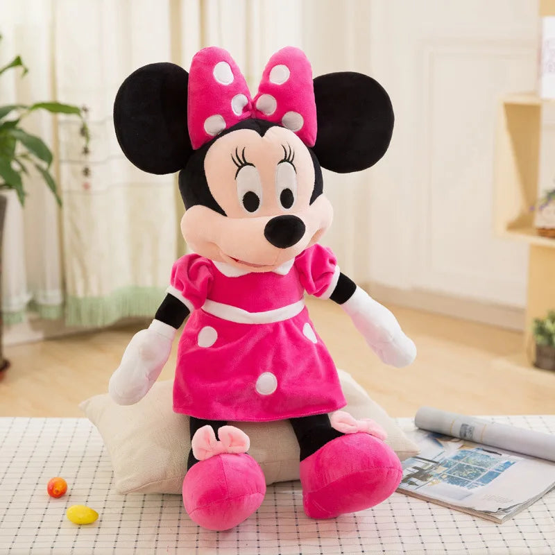 30-100cm Aoger Disney Couples Mickey Mouse Minnie Kawaii Plush Toys Children Gifts Plush Toys Doll Birthday Girlfriend Girl Gift