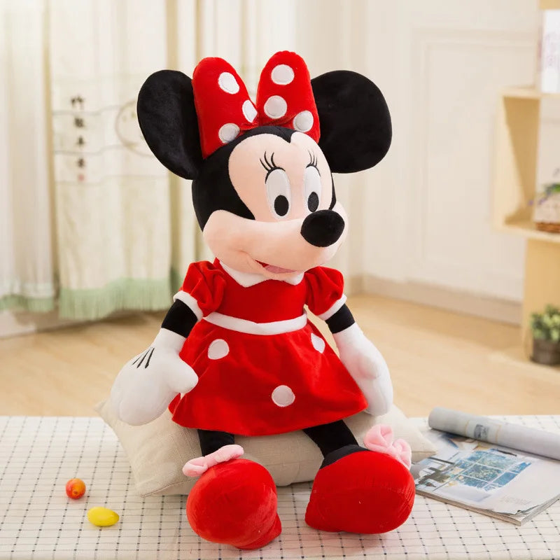 30-100cm Aoger Disney Couples Mickey Mouse Minnie Kawaii Plush Toys Children Gifts Plush Toys Doll Birthday Girlfriend Girl Gift