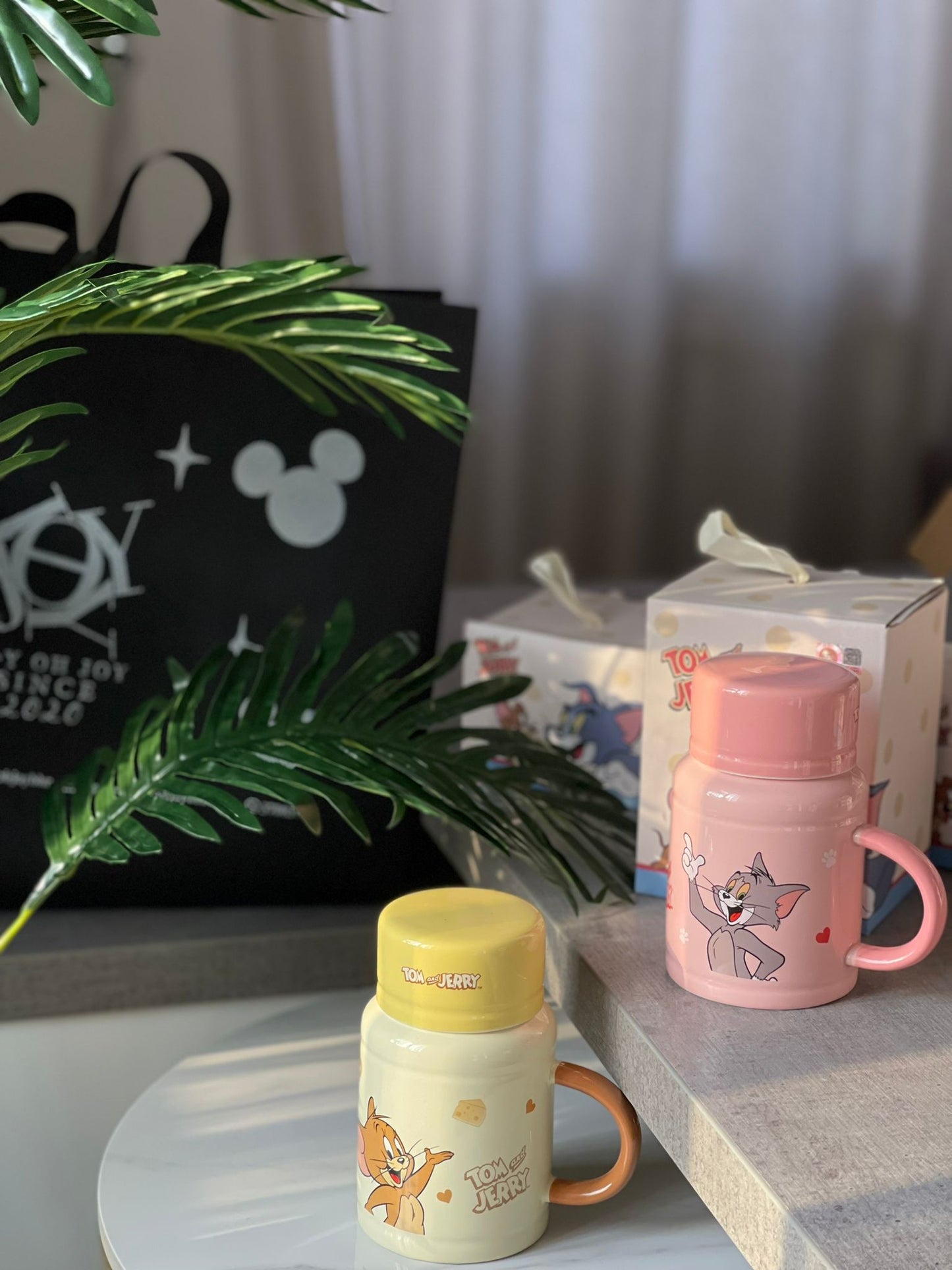 Tom & Jerry Orange Ceramic Milk Mug