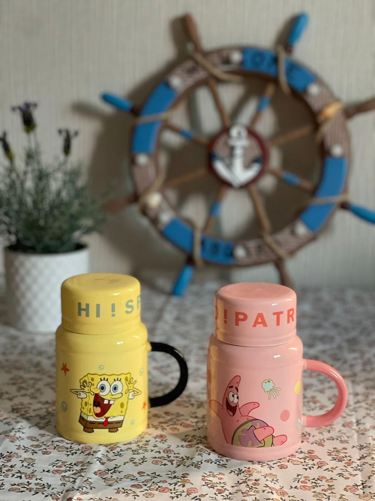 Spongebob Pink Ceramic Milk Mug