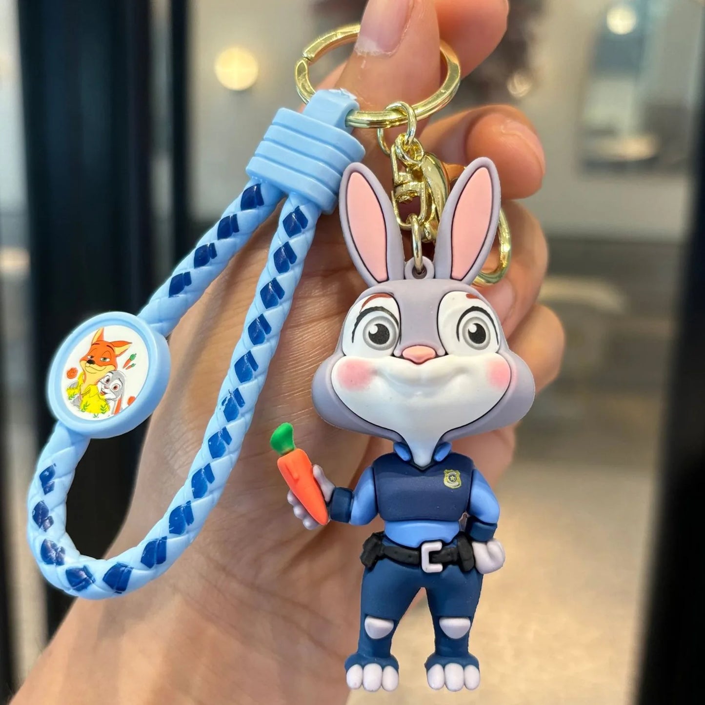 Anime Disney Keychain New Mickey Mouse Minnie Lilo & Stitch Doll Keyring Ornament Key Chain Car Pendant Kid Toys Gifts Wholesale