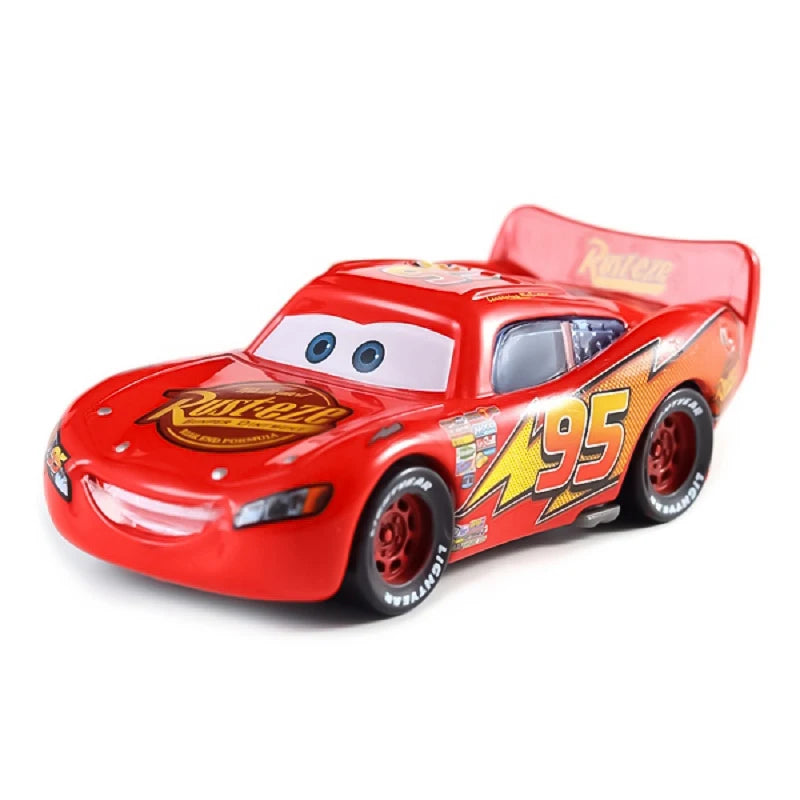 Disney Cars Racing Car Toys Litchi Granny Lightning McQueen Oil boss Storm Jackson Alloy Racing 1:55 Metal Model Kids Gifts