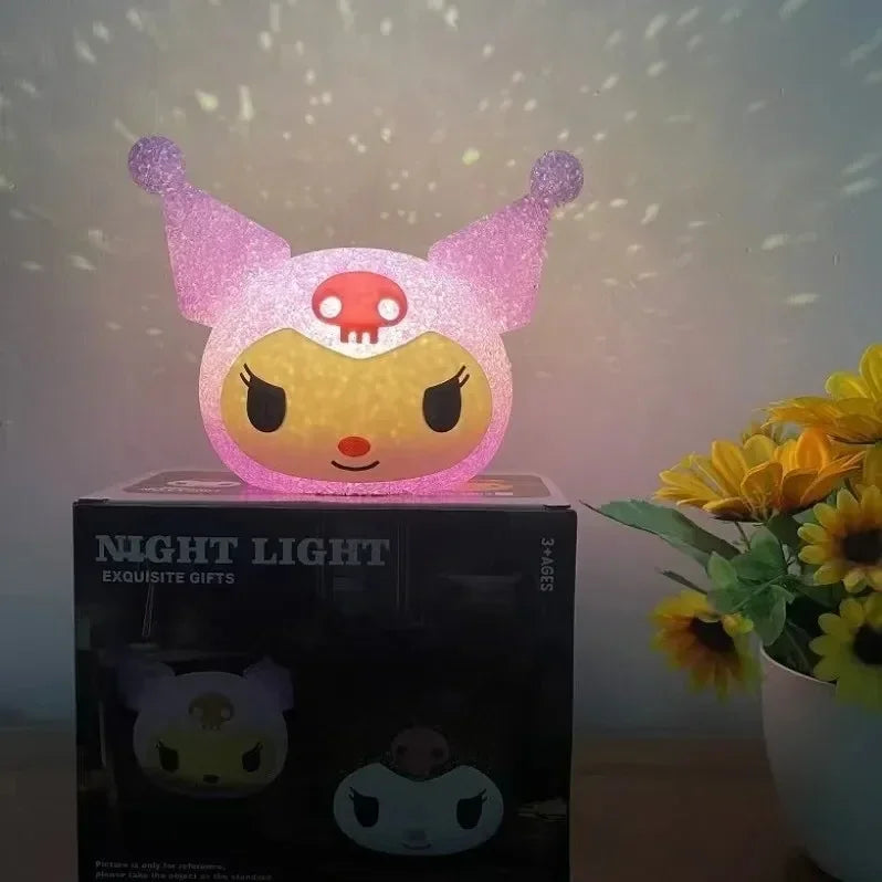 Lilo and Stitch Particle Projection Night Light Cartoon Disney Stitch 3D Doll Reading Lamp USB Creative Desk Lamp Kids Gifts