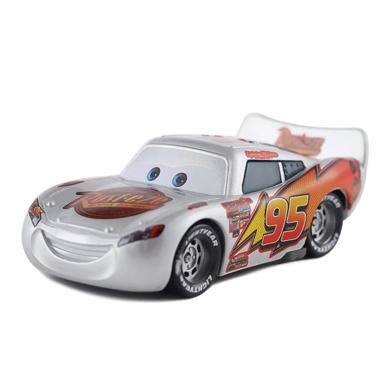 Disney Cars Racing Car Toys Litchi Granny Lightning McQueen Oil boss Storm Jackson Alloy Racing 1:55 Metal Model Kids Gifts