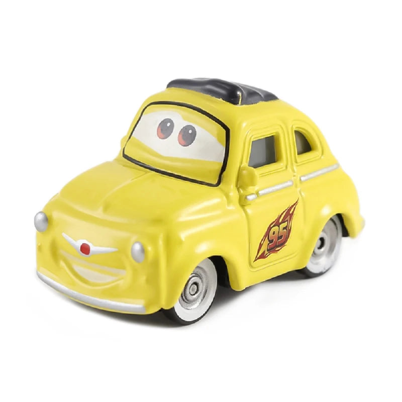 Disney Cars Racing Car Toys Litchi Granny Lightning McQueen Oil boss Storm Jackson Alloy Racing 1:55 Metal Model Kids Gifts