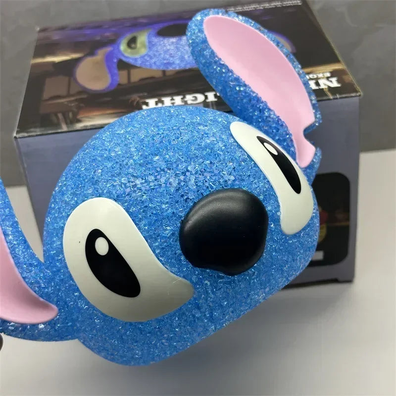 Lilo and Stitch Particle Projection Night Light Cartoon Disney Stitch 3D Doll Reading Lamp USB Creative Desk Lamp Kids Gifts