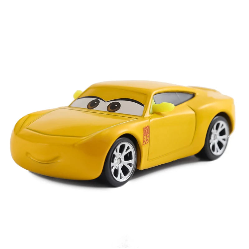 Disney Cars Racing Car Toys Litchi Granny Lightning McQueen Oil boss Storm Jackson Alloy Racing 1:55 Metal Model Kids Gifts