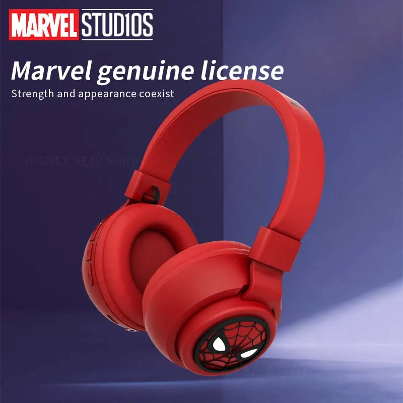 Disney Bluetooth Headphones X3 Spider-man Wireless Earbuds HIFI Surround Sound Laptop Headsets with Mic for Kids Anime Cartoon