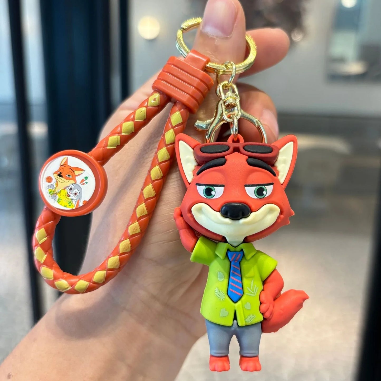 Anime Disney Keychain New Mickey Mouse Minnie Lilo & Stitch Doll Keyring Ornament Key Chain Car Pendant Kid Toys Gifts Wholesale