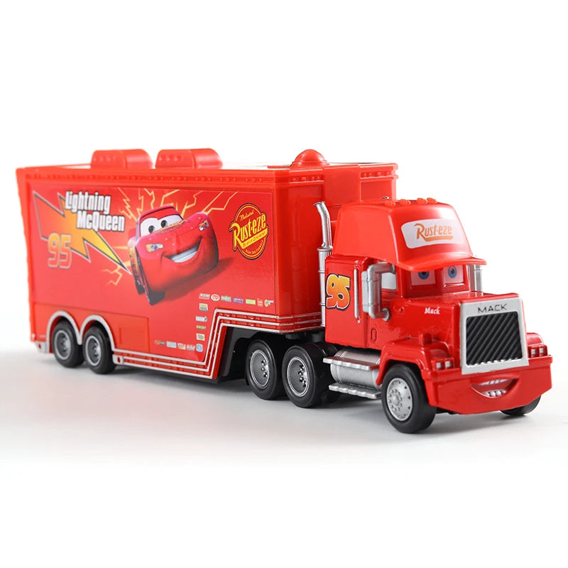 Disney Pixar Cars Toys Truck Lightning Mcqueen Jackson Diecast Vehicle The King Mike Uncle 1:43 Trucks Trailer Model Toy Gifts