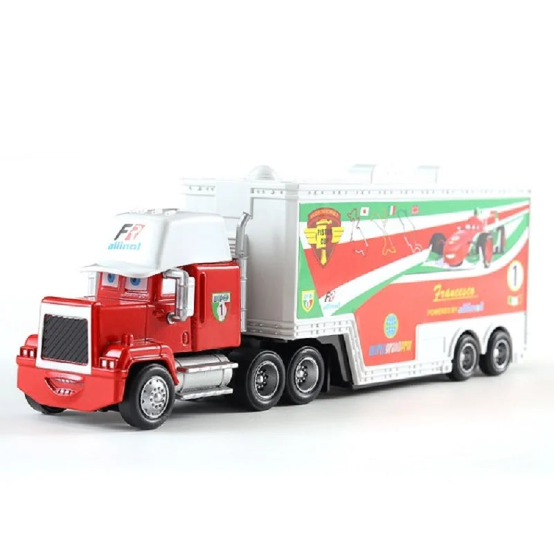 Disney Pixar Cars Toys Truck Lightning Mcqueen Jackson Diecast Vehicle The King Mike Uncle 1:43 Trucks Trailer Model Toy Gifts