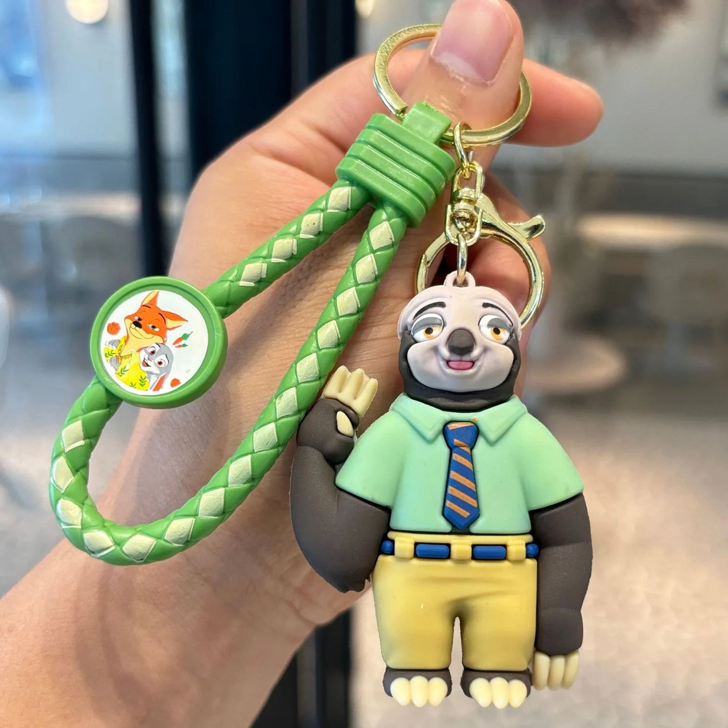 Anime Disney Keychain New Mickey Mouse Minnie Lilo & Stitch Doll Keyring Ornament Key Chain Car Pendant Kid Toys Gifts Wholesale