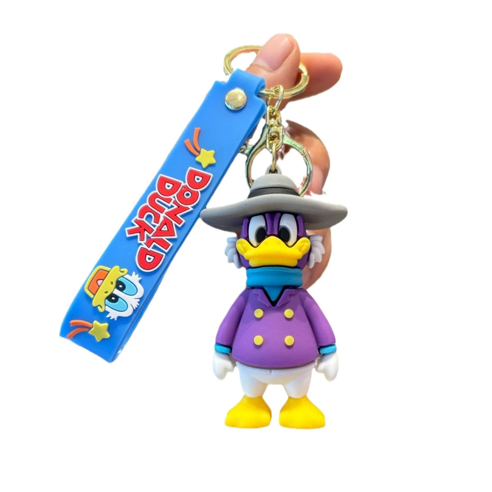 Classic cartoon Disney Donald Duck Mickey key chain cute creative doll car key chain ornament toy birthday gift for kids