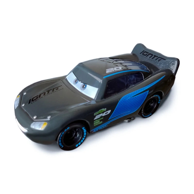 Disney Cars Racing Car Toys Litchi Granny Lightning McQueen Oil boss Storm Jackson Alloy Racing 1:55 Metal Model Kids Gifts