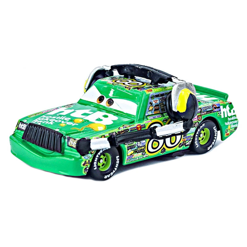 Disney Cars Racing Car Toys Litchi Granny Lightning McQueen Oil boss Storm Jackson Alloy Racing 1:55 Metal Model Kids Gifts
