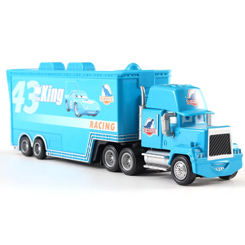 Disney Pixar Cars Toys Truck Lightning Mcqueen Jackson Diecast Vehicle The King Mike Uncle 1:43 Trucks Trailer Model Toy Gifts