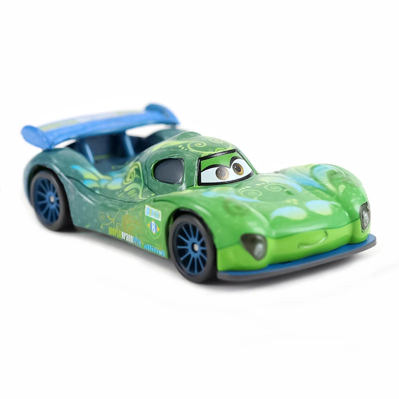 Disney Cars Racing Car Toys Litchi Granny Lightning McQueen Oil boss Storm Jackson Alloy Racing 1:55 Metal Model Kids Gifts