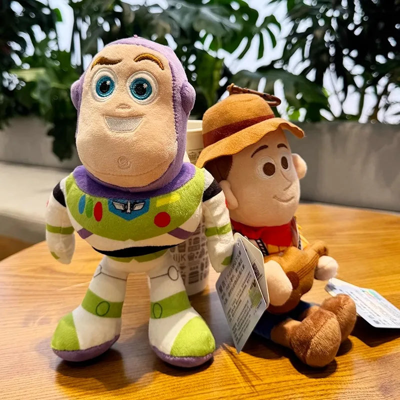 Genuine Disney Buzz Lightyear Plush Toys Fantasy Toy Story Pendant Bag Accessories Keychain Bag Car Pendant Valentine's Day Gift