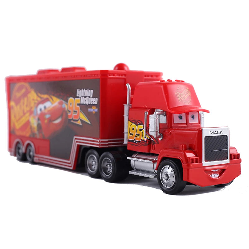 Disney Pixar Cars Toys Truck Lightning Mcqueen Jackson Diecast Vehicle The King Mike Uncle 1:43 Trucks Trailer Model Toy Gifts
