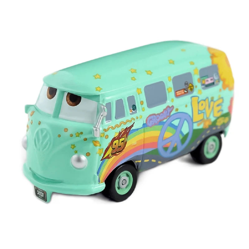 Disney Cars Racing Car Toys Litchi Granny Lightning McQueen Oil boss Storm Jackson Alloy Racing 1:55 Metal Model Kids Gifts