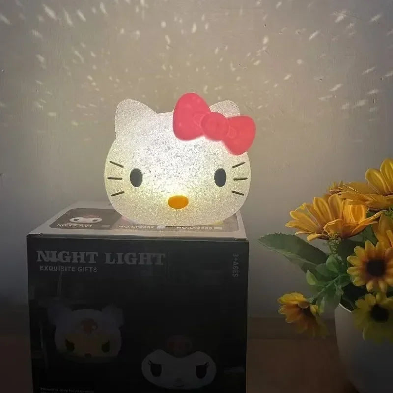 Lilo and Stitch Particle Projection Night Light Cartoon Disney Stitch 3D Doll Reading Lamp USB Creative Desk Lamp Kids Gifts