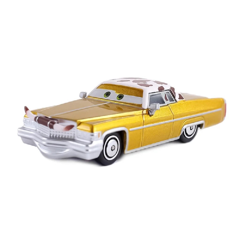Disney Cars Racing Car Toys Litchi Granny Lightning McQueen Oil boss Storm Jackson Alloy Racing 1:55 Metal Model Kids Gifts