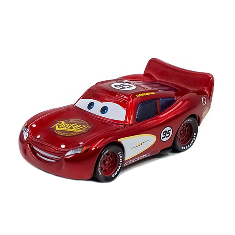 Disney Cars Racing Car Toys Litchi Granny Lightning McQueen Oil boss Storm Jackson Alloy Racing 1:55 Metal Model Kids Gifts