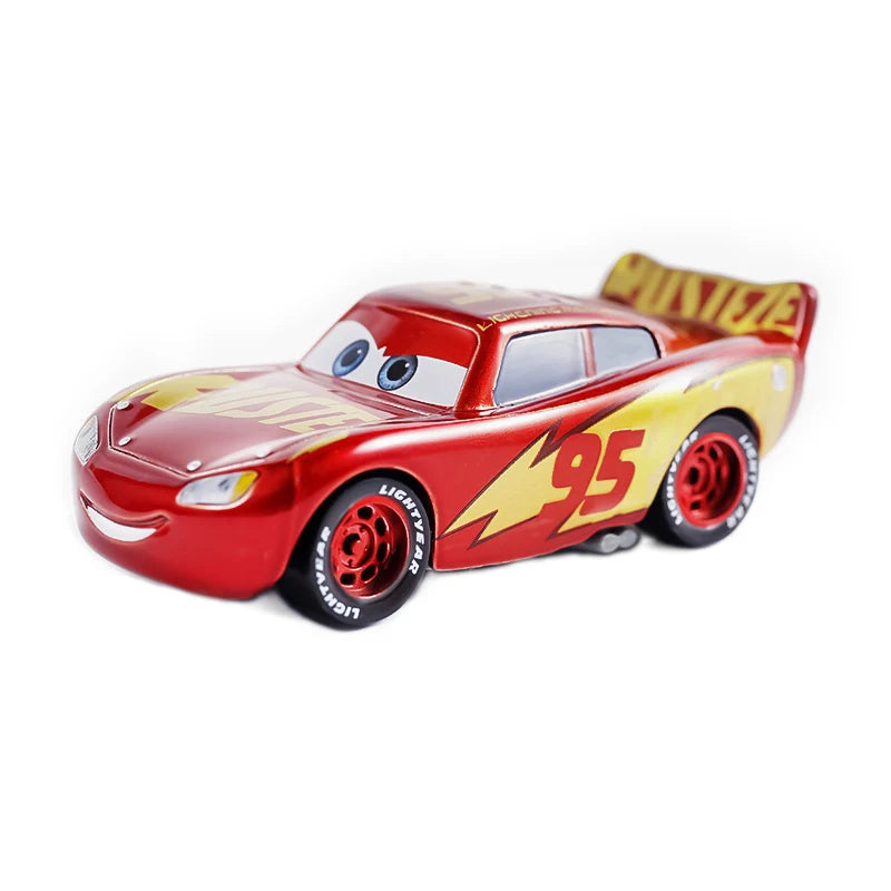Disney Cars Racing Car Toys Litchi Granny Lightning McQueen Oil boss Storm Jackson Alloy Racing 1:55 Metal Model Kids Gifts