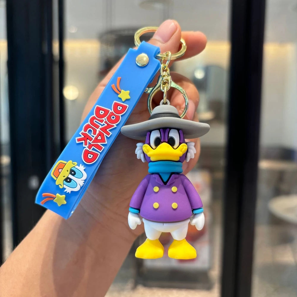Classic cartoon Disney Donald Duck Mickey key chain cute creative doll car key chain ornament toy birthday gift for kids