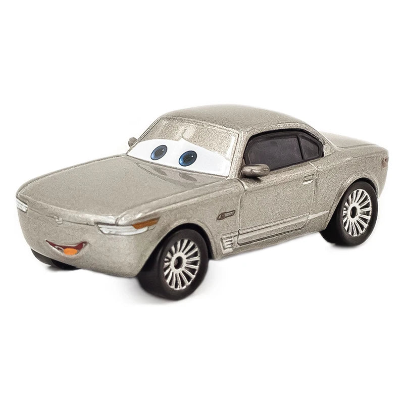 Disney Cars Racing Car Toys Litchi Granny Lightning McQueen Oil boss Storm Jackson Alloy Racing 1:55 Metal Model Kids Gifts