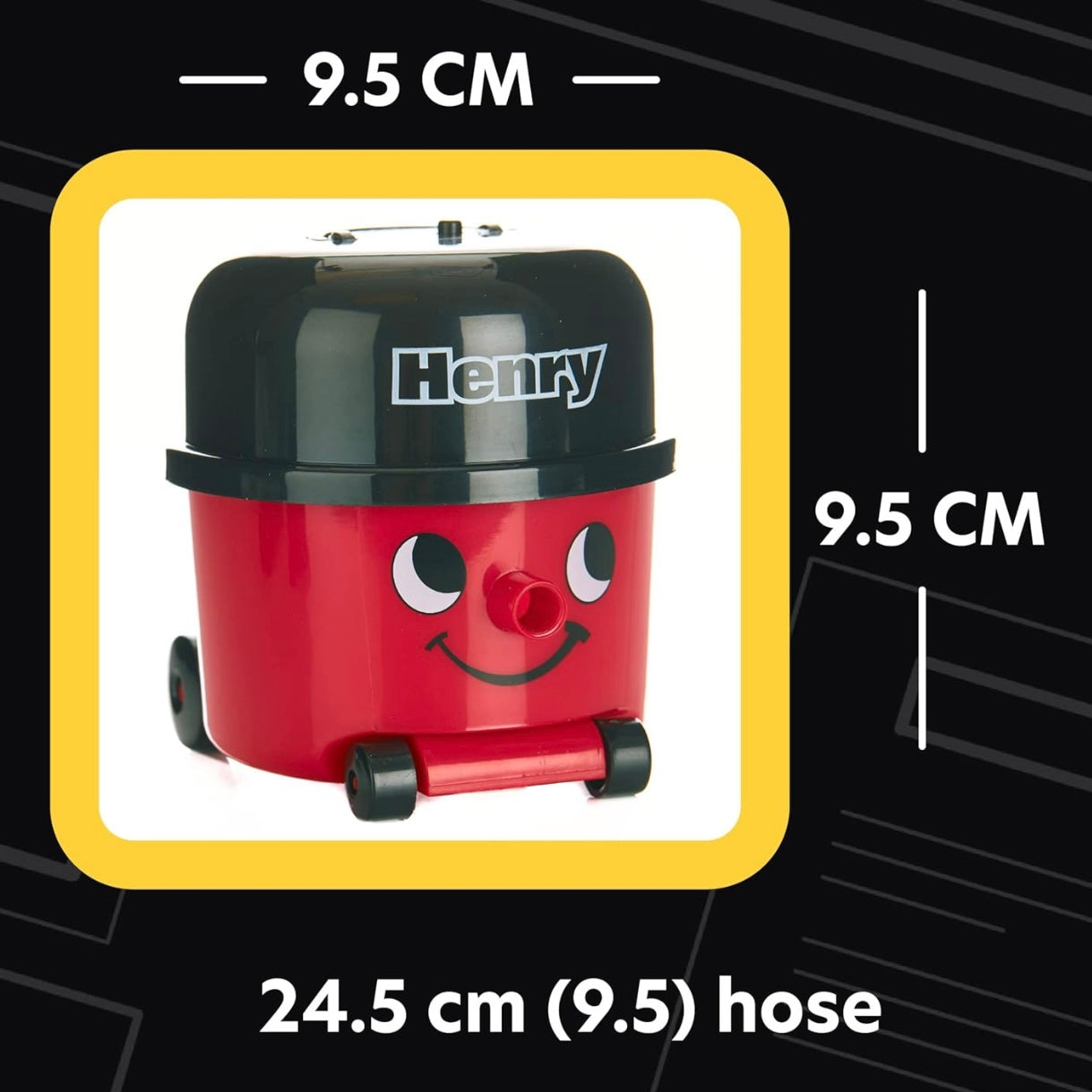 Paladone Henry Hoover Desk Mini Vacuum - Novelty Desktop Cleaner, Coordless Keyboard & Computer Cleaner