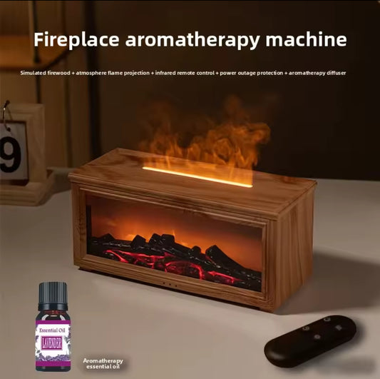 3D Flame Aromatherapy Fireplace Humidifier