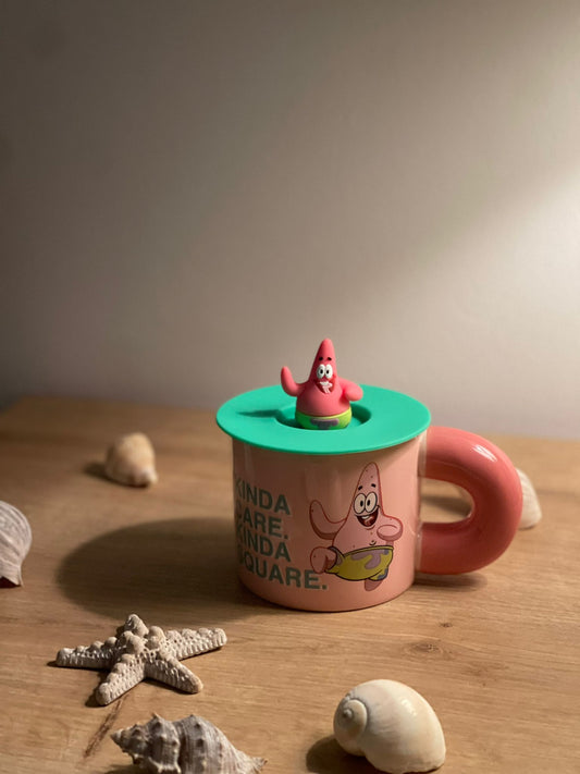 Spongebob Pink 3D Lid Ceramic Mug