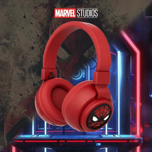 Disney Bluetooth Headphones X3 Spider-man Wireless Earbuds HIFI Surround Sound Laptop Headsets with Mic for Kids Anime Cartoon