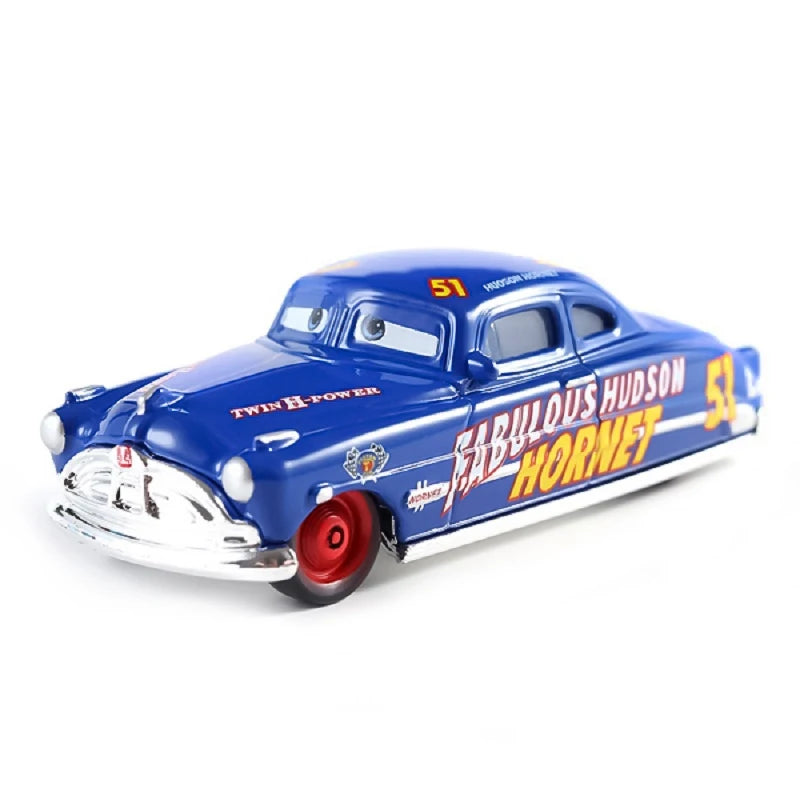 Disney Cars Racing Car Toys Litchi Granny Lightning McQueen Oil boss Storm Jackson Alloy Racing 1：55 Metal Model Kids Gifts