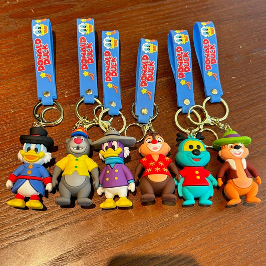 Classic cartoon Disney Donald Duck Mickey key chain cute creative doll car key chain ornament toy birthday gift for kids