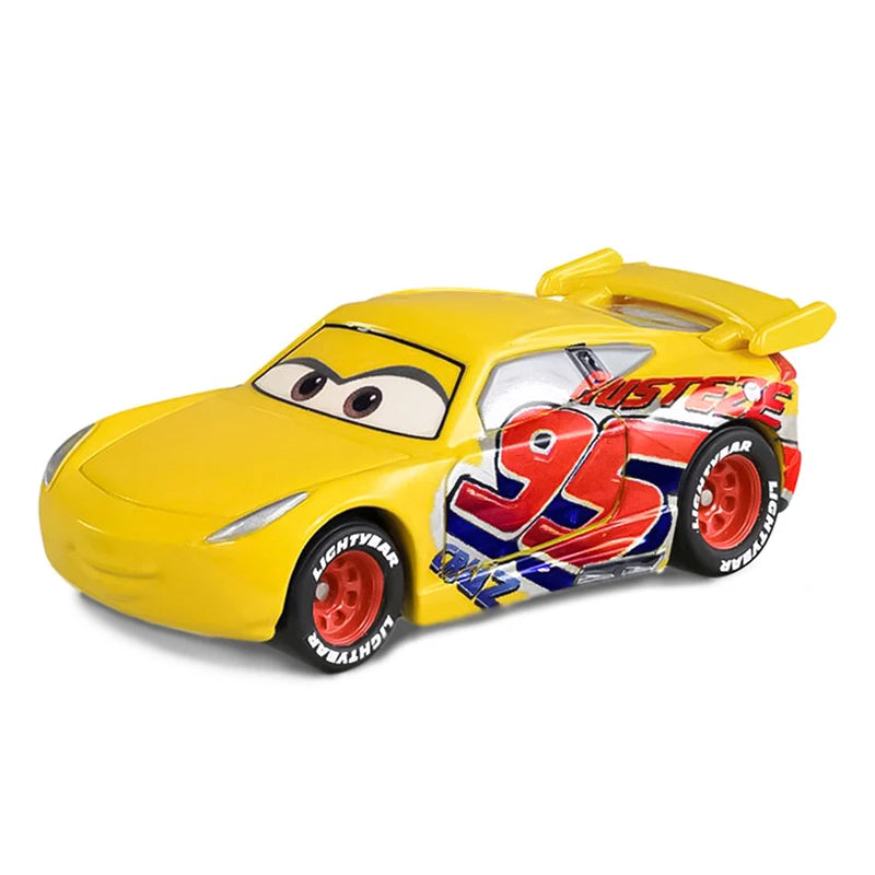 Disney Cars Racing Car Toys Litchi Granny Lightning McQueen Oil boss Storm Jackson Alloy Racing 1：55 Metal Model Kids Gifts